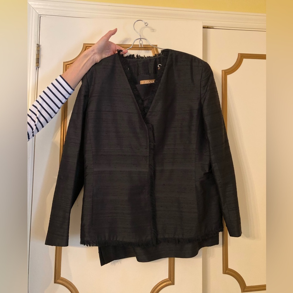 Black Silk Skirt Suit